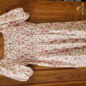 Floral Pink Kids Dress